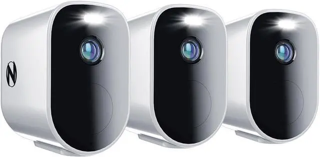 Main image of Night Owl Wire Free 2K HD Indoor/Outdoor Deterrence Cameras with 2-Way Audio (3-Pack)