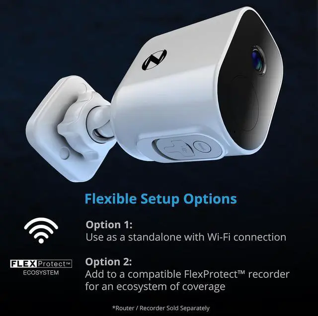 Alt view image 6 of 7 - Night Owl Wire Free 2K HD Indoor/Outdoor Deterrence Cameras with 2-Way Audio (3-Pack)