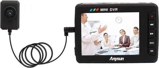 Main image of Anysun Angel Eye Mini DVR Camera 2.5" LCD Portable Mini Motion Detection DV Video Recording System Button Video Recorder Updage Update KS- 750A with Remote Control
