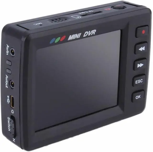 Alt view image 2 of 7 - Anysun Angel Eye Mini DVR Camera 2.5" LCD Portable Mini Motion Detection DV Video Recording System Button Video Recorder Updage Update KS- 750A with Remote Control