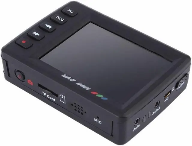Alt view image 5 of 7 - Anysun Angel Eye Mini DVR Camera 2.5" LCD Portable Mini Motion Detection DV Video Recording System Button Video Recorder Updage Update KS- 750A with Remote Control