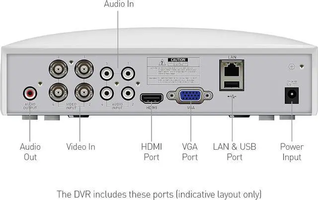 Alt view image 7 of 7 - Swann Home DVR Security System 1TB, 8 Channel 4 Camera, 1080P HD Video, Indoor Outdoor Surveillance CCTV, Color Night Vision, Heat Motion Detection