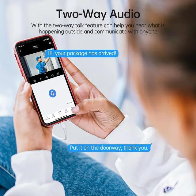 Alt view image 3 of 7 - Gadpiparty Camcamp Cameras for Home Security, 2-Way Audio Wireless Security Camera System, 1080P 4 Cam-Kit with 500GB HDD, Auto Tracking Color Night Vision 10CH Motion Detection Surveillance Security