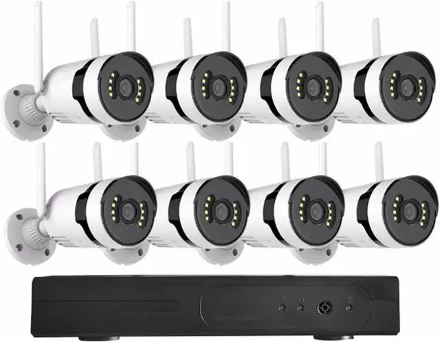 Main image of Gadpiparty 8CH 5MP HD Home Security Camera System with 8 Cameras, Outdoor Wireless WIFI Surveillance Cameras Kit with Two Way Audio, Color Night Vision, Remote viewing