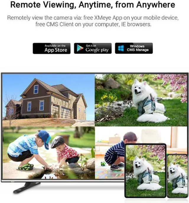 Alt view image 7 of 7 - Gadpiparty 8CH 8MP POE Home Security Camera System with 8 Dual Lens Cameras, 4K Surveillance NVR Kit with Two Way Audio, Color Night Vision, Motion Detection, for Outdoor and Indoor