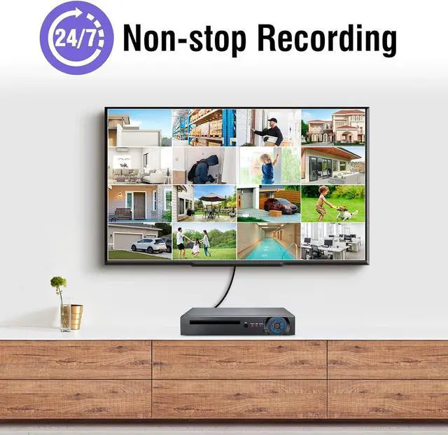 Alt view image 4 of 7 - Gadpiparty 1080p 16 Channel Security Recorder DVR, Hybrid 6-in-1 Surveillance Digital Video Recorder for up tp 5MP AHD/TVI/CVI/CVBS/IP/XVI Camera, Human Detection, Remote Access(with 1TB Hard Drive)