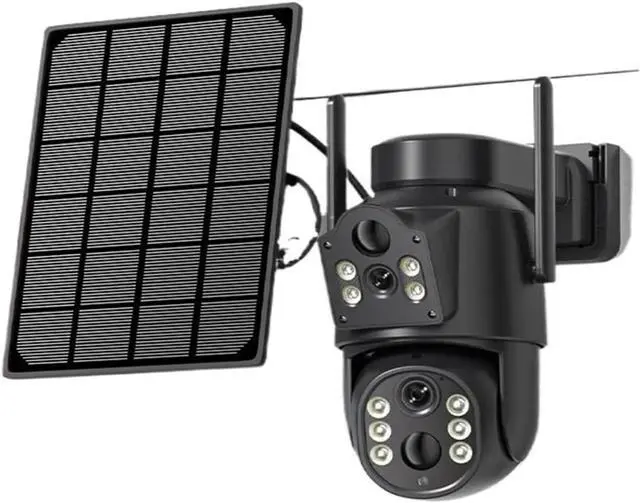 Main image of 4k 8MP WiFi Solar Camera with 7800 MAh Battery Dual Lens Wireless PTZ Camera Color Night Vision Security Surveillance