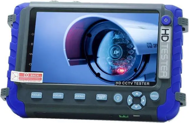 Alt view image 3 of 6 - CCTV Tester, IV8C CCTV Camera Monitor Professional Testing Tool 5 Inch Display 8MP AHD TVI CVI CVBS Tester PTZ