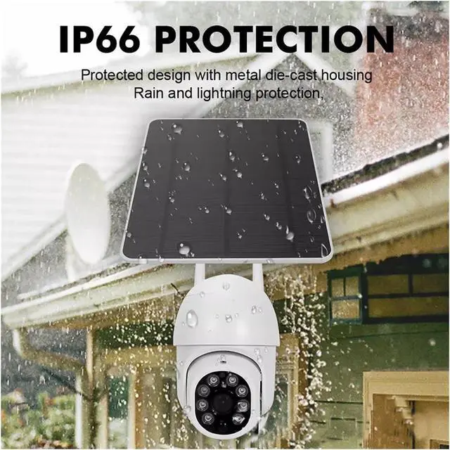 Alt view image 3 of 6 - Smart 3MP Patrol Human Body Filtering 5W Solar 10000mAh Battery Wireless PTZ Outdoor WiFi PIR CCTV Auto Tracking Camera