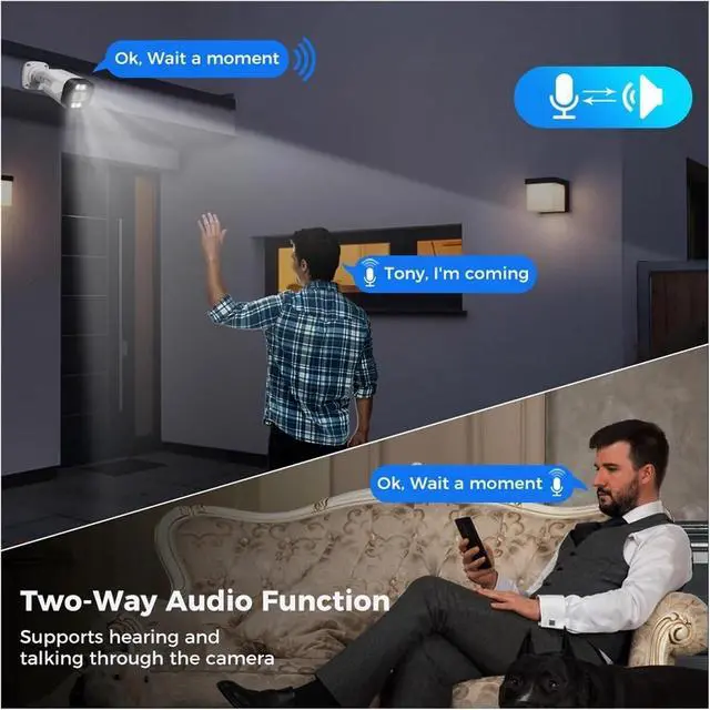 Alt view image 3 of 7 - Full Color Night Vision 5MP 8MP 4K POE IP Camera Waterproof Face Detect Home Security Video Surveillance Cam CCTV System