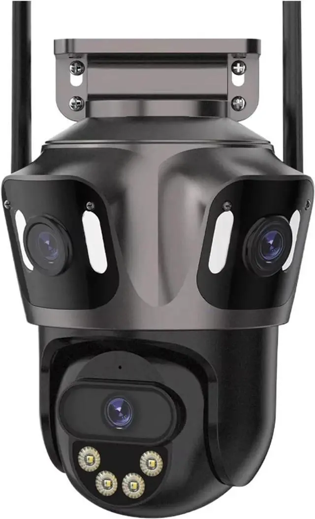 Main image of Three Lens Outdoor WiFi IP Camera Three Screen PTZ Camera Ai Human Detection 15MP IP66 Waterproof CCTV Video Security Cam