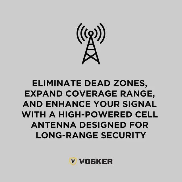 Alt view image 6 of 7 - Vosker Long Range Cellular Antenna for Outdoor Surveillance Cameras V100 and V200