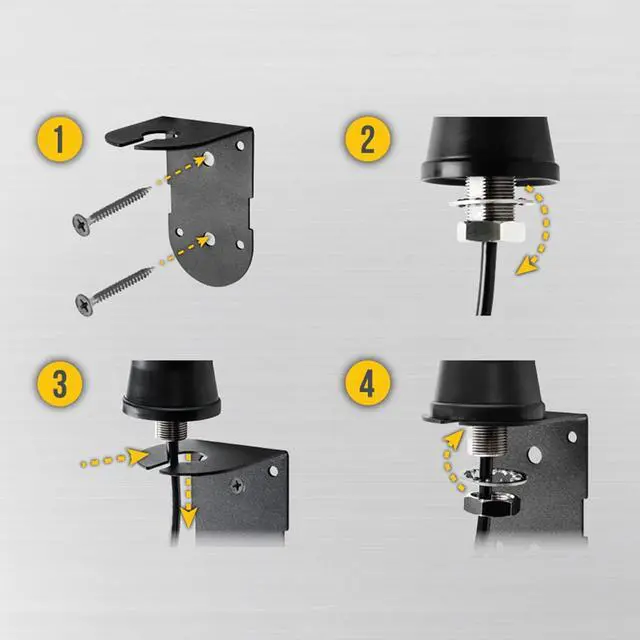 Alt view image 7 of 7 - Vosker Long Range Cellular Antenna for Outdoor Surveillance Cameras V100 and V200