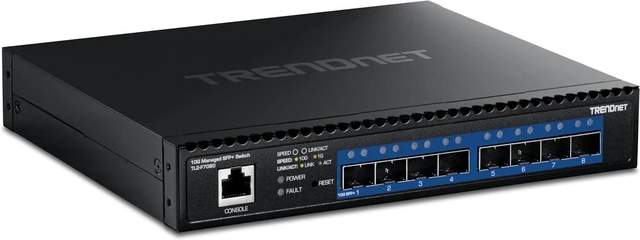 Main image of TRENDnet 8-Port 10G Layer 2 Managed SFP+ Switch, TL2-F7080