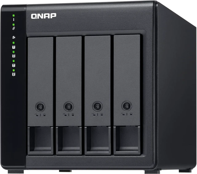 Alt view image 6 of 7 - QNAP TL-D400S 4 Bay SATA 6Gbps JBOD Storage Enclosure. PCIe SATA Expansion Card (QXP-400eS-A1164) Included