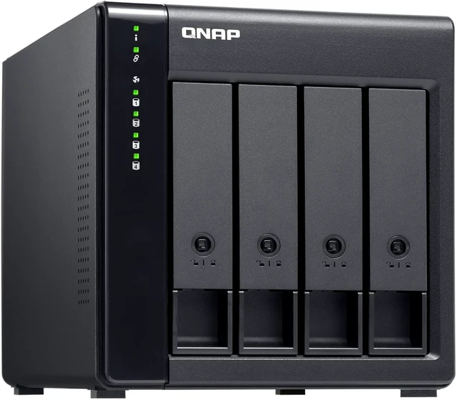 Alt view image 5 of 7 - QNAP TL-D400S 4 Bay SATA 6Gbps JBOD Storage Enclosure. PCIe SATA Expansion Card (QXP-400eS-A1164) Included