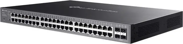 Alt view image 3 of 5 - 48 Port PoE Gigabit Switch(SG2452LP) | 32 PoE+ Ports, 16 Non-PoE Ports, 4 SFP Ports | 230W Budget | Omada Full Managed | Fanless | L2 Managed | VLAN, ZTP, LAG, PoE Recovery | 5-Year Warranty