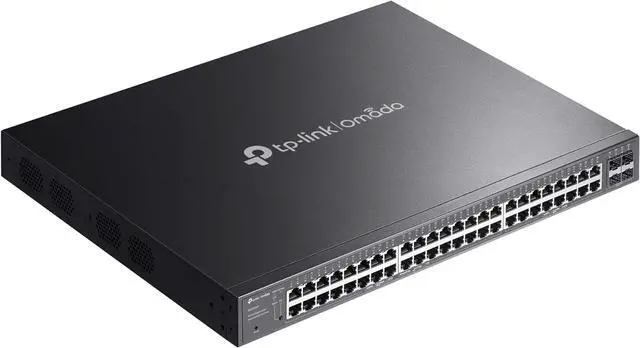 Alt view image 4 of 5 - 48 Port PoE Gigabit Switch(SG2452LP) | 32 PoE+ Ports, 16 Non-PoE Ports, 4 SFP Ports | 230W Budget | Omada Full Managed | Fanless | L2 Managed | VLAN, ZTP, LAG, PoE Recovery | 5-Year Warranty