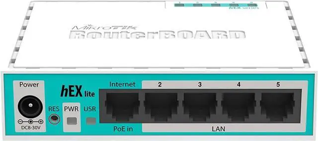Alt view image 2 of 4 - MikroTik hEX lite Ethernet Router, 5-Port MPLS, RouterOS L4 (RB750r2)