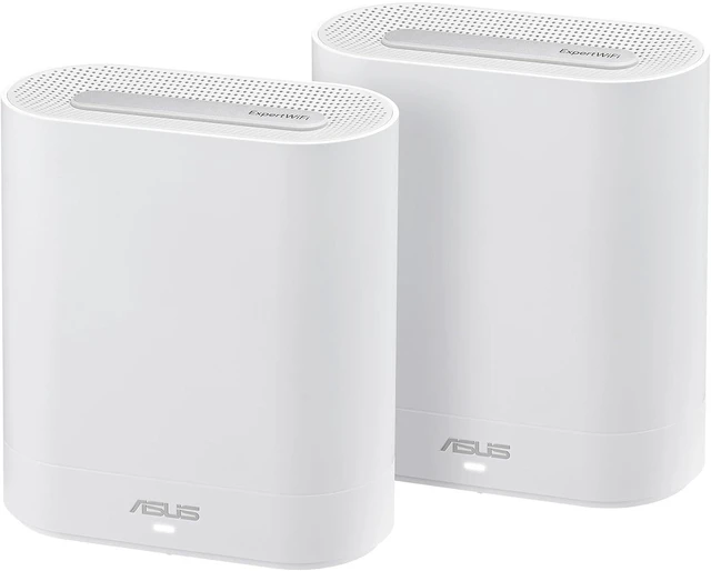 Main image of ASUS ExpertWiFi EBM68 AX7800 Tri-Band Business WiFi 6 System (2 Pack) Guest Portal & SDN, VLAN, Easy Setup and Remote Management, Scalable, AiMesh, Free Commercial-Grade Network Security