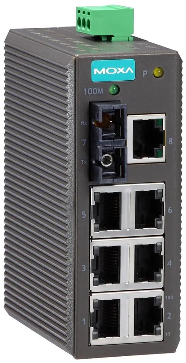 Alt view image 3 of 7 - MOXA EDS-208 8-Portentry-Level Unmanaged Ethernet Switches | EDS-208Series
