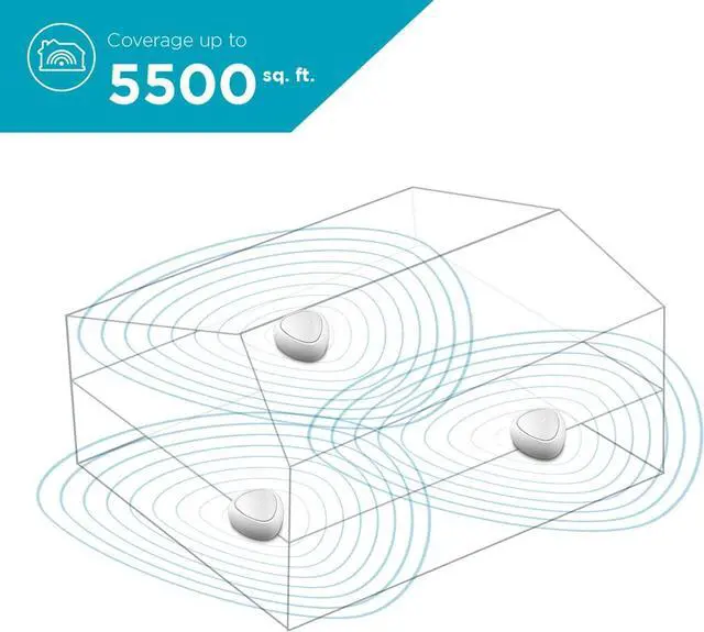 Alt view image 4 of 7 - D-Link Covr Ac1200 Whole Home Mesh Wi-Fi System with Voice Control W/Amazon Alexa Or Google Assistant, 5500 Sq.Ft. Coverage, 3-Pack (Covr-C1213)