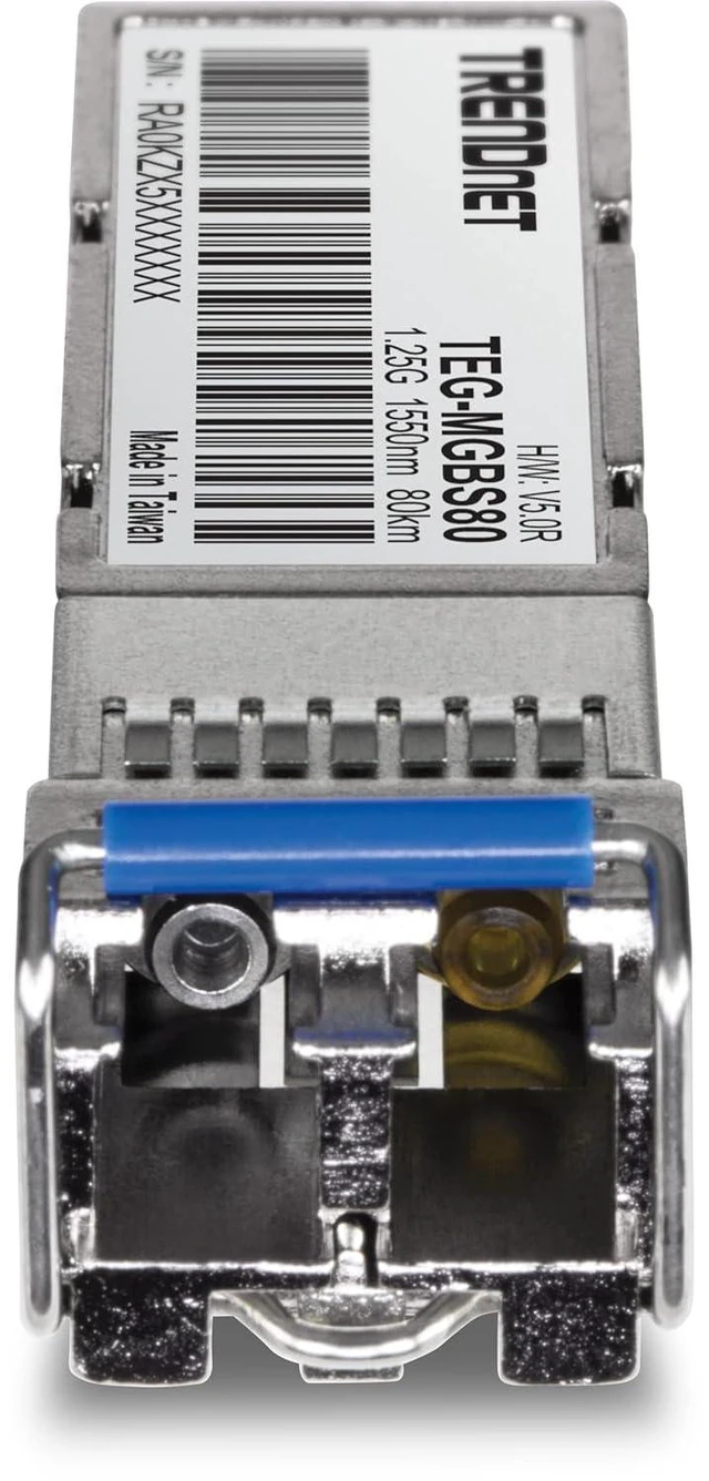 Alt view image 4 of 5 - TRENDnet SFP to RJ45 Mini-GBIC Single-Mode LC Module, TEG-MGBS80