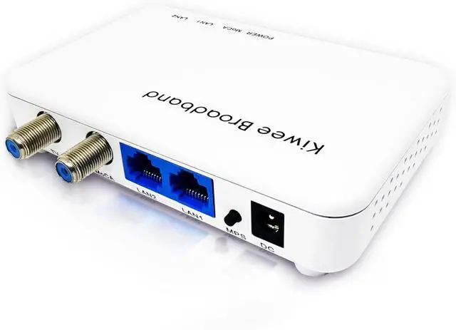 Alt view image 2 of 7 - Kiwee Broadband MoCA 2.5 Adapter with Dual 2.5GbE Ports (2-Pack) | High-Speed Ethernet Over Coaxial | 2.5Gbps Wired LAN for Streaming, Gaming, Mesh WiFi | Includes Coax & Ethernet Cables | KB-M3-02
