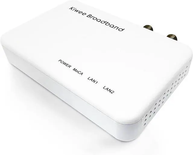 Alt view image 7 of 7 - Kiwee Broadband MoCA 2.5 Adapter with Dual 2.5GbE Ports (2-Pack) | High-Speed Ethernet Over Coaxial | 2.5Gbps Wired LAN for Streaming, Gaming, Mesh WiFi | Includes Coax & Ethernet Cables | KB-M3-02
