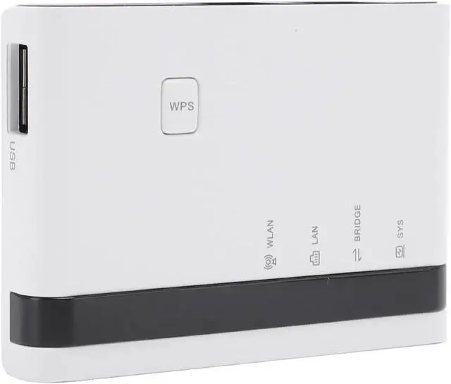 Alt view image 2 of 7 - Wireless Print Server with 4 USB Sharing, Multi Mode (Wired / 2.4G WiFi/Standalone), Easy Setup, 100Mbps LAN, Plug and Play for & (White)