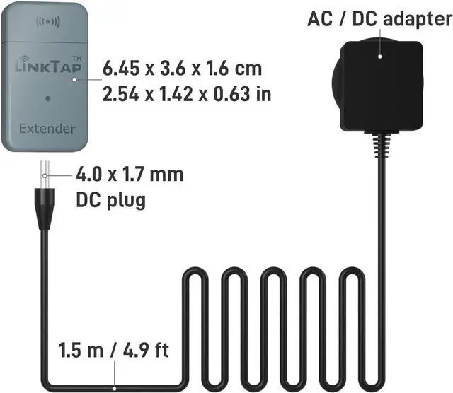 Alt view image 2 of 7 - LinkTap Zigbee Extender, Requires LinkTap Gateway, Expands Coverage for Large Gardens, Yards & Complex Terrains, Weatherproof for Indoor & Outdoor Use, Not Compatible with Third-Party Systems