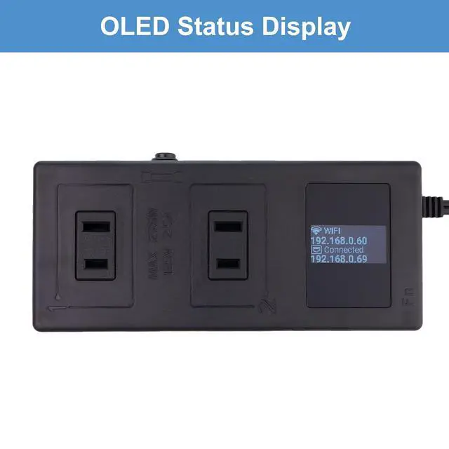 Alt view image 4 of 7 - ezOutlet5-2R - Dual Outlet Internet Enabled IP & WiFi Remote Power Switch with Automatic Reboot - iOS | Android | Cloud | 2 Web Controllable AC Power Outlets - Model EZ-73a