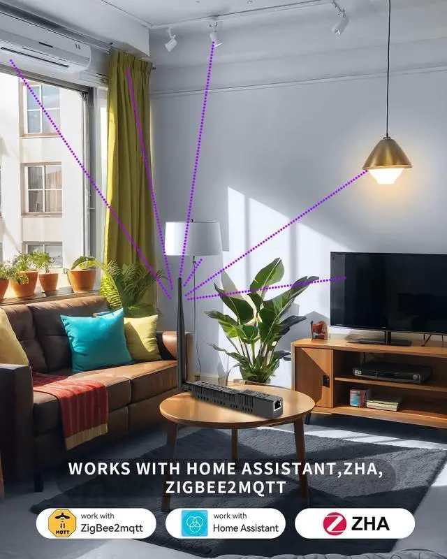 Alt view image 5 of 7 - SMLIGHT SLZB-06 - Zigbee 3.0 to Ethernet,USB,and WiFi Gateway Coordinator with PoE,Universal Gateway for Home Assistant/ Zigbee2MQTT/ZHA,Wireless Zigbee 3.0 USB Adapter