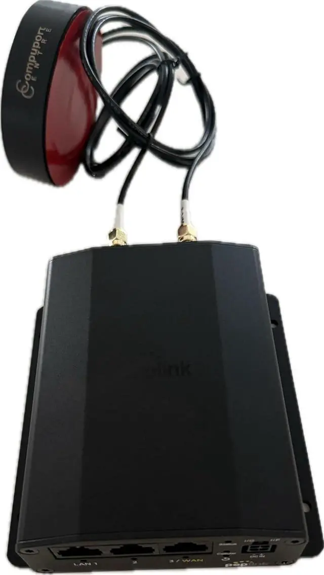 Alt view image 6 of 7 - The CompuPort 5G Cellular Omni-Directional Magnetic/Adhesive Mount Puck Antenna is Designed for a Range of Cellular Applications, Including IoT Devices. Dual-Diversity 2x3' SMA Male Cable