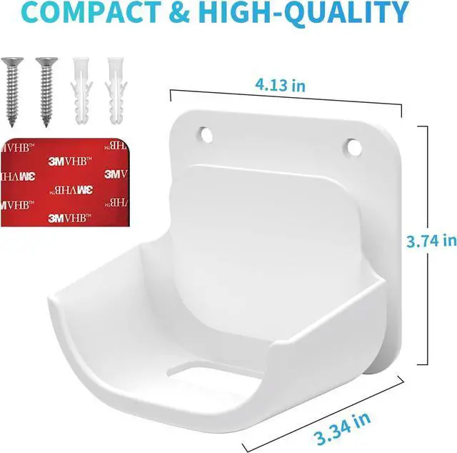 Alt view image 7 of 7 - 2Pack Wall Mount Holder for eero 6 Plus 6+ and eero 6 Router Mesh Wi-Fi System,Wall Mount Stand Bracket for eero 6 Plus and eero 6 tri-Band Mesh,Wall Bracket for eero 6+ Extender Router Wire Organizer