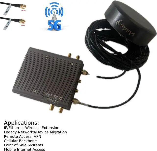 Alt view image 3 of 5 - BulletPlus5G - 5G Cellular Ethernet/Serial Gateway w/Dual Band WiFi - Sold by CompuPort Centre Inc.