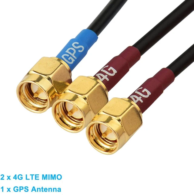 Alt view image 6 of 7 - 4G LTE MIMO Cellular GPS Fixed Bracket Wall Mount Antenna