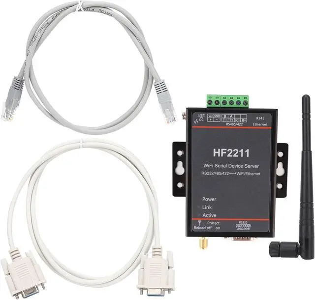 Alt view image 6 of 7 - Cocoarm Serial Server RS232 RS485 RS422 Ethernet Converter Module Network Converter Adapter HF2211 WiFi Ethernet DTU 5-36VDC with 230400 BPS for IP Telnet Modbus