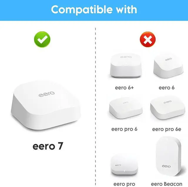 Alt view image 4 of 7 - XLTTYWL eero 7 Wall Mount Kit, erro 7 Mount Bracket Optimize Space&Cable Management Accessories eero WiFi 7 Compatible with eeros 7 Extender Dual-Band Mesh Wi-Fi 7 Router (White, 2 Pack)