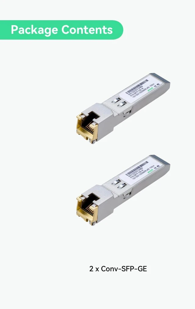 Alt view image 6 of 6 - LINOVISION 1.25G SFP to RJ45 Copper Gigabit Ethernet Transceiver