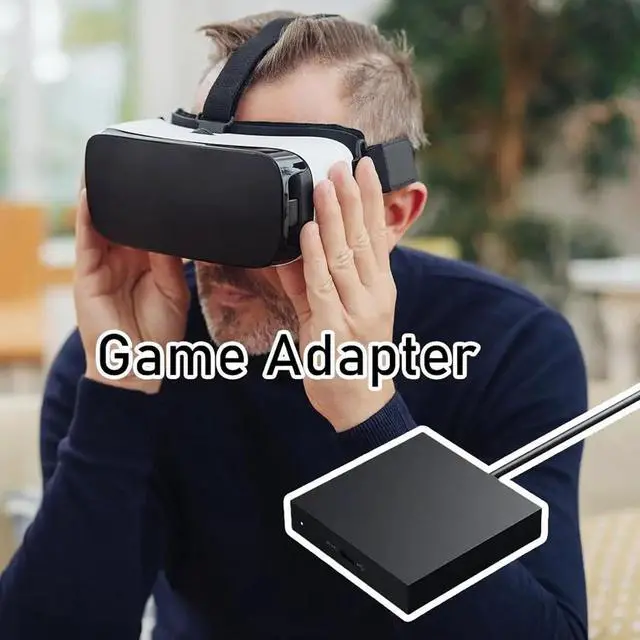Alt view image 3 of 7 - PS VR2 PC Adapter, PC Game Adapter Compatible with PS VR2, Computer Gaming Adapter, PS VR2 Accessories Kit (US Plug)