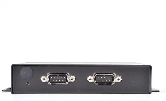 Alt view image 6 of 7 - Dual Serial Port Serial Server RS232 RS485 RS422, 5-36VDC Power Input, 2 Ethernet Ports - High Speed 230400bps, Secure TLS AES Encryption, Industrial Network Communication