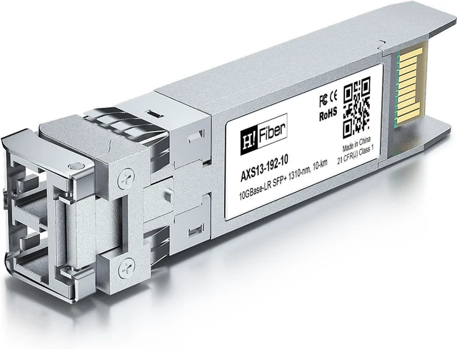 Alt view image 3 of 7 - 4 Pack 10Gb Singlemode Module with 1m OS2 LC to LC Fiber Cable, 10GBASE-LR Compatible for Cisco SFP-10G-LR, Meraki, Ubiquiti,Mikrotik, Netgear,D-Link and More