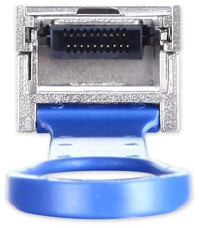 Alt view image 3 of 4 - H!Fiber.com QSFP28 to SFP28 QSA Adapter 100G to 25G Converter Module for Dell, Juniper, Arista, Extreme and More Devices, All-Metal housing