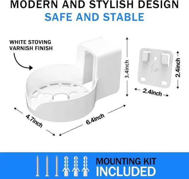 Alt view image 5 of 7 - SONGCHEER-Router Shelf Wall Mount for Tp Link Deco X20 X50 X60 X55 Deco Mesh WiFi 6 WiFi Router Holder Stand Bracket Shelf Cable Organizer with Screw Mounting Kit (2Pack)