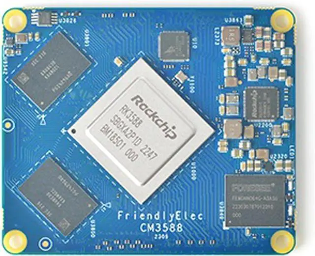 Alt view image 3 of 7 - WayPonEV CM3588 NAS Network Storage CPU Module, 4/8/16/32GB RAM, up to 256GB eMMC, 8-core Rockchip RK3588 Chip 6.0TOPS NPU for Cloud Server, Laptop Alternatives and AI Deep Learning (8+64GB Module)