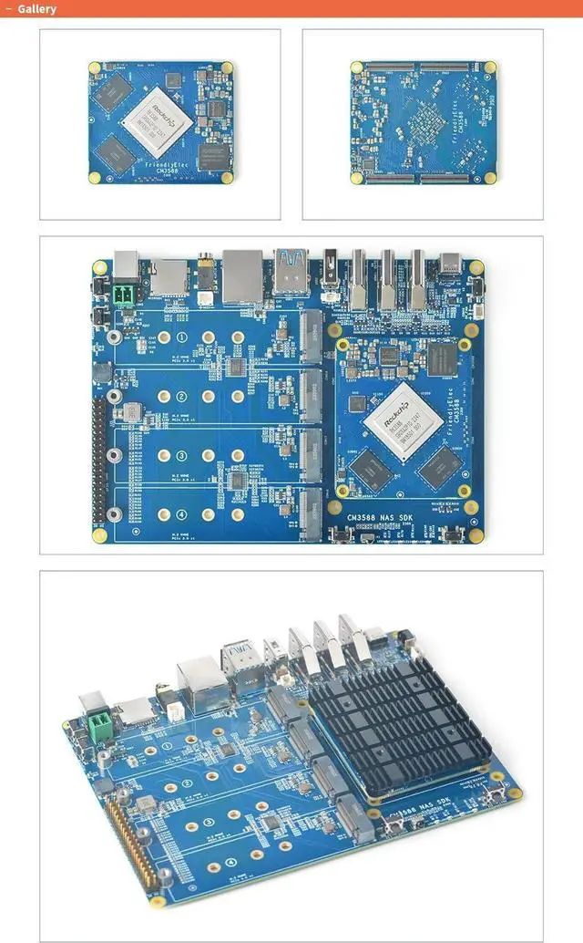 Alt view image 7 of 7 - WayPonEV CM3588 NAS Network Storage CPU Module, 4/8/16/32GB RAM, up to 256GB eMMC, 8-core Rockchip RK3588 Chip 6.0TOPS NPU for Cloud Server, Laptop Alternatives and AI Deep Learning (8+64GB Module)