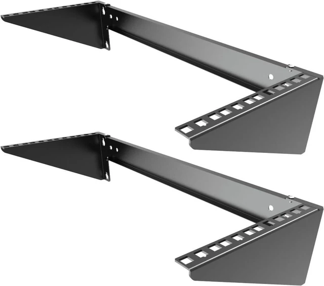Main image of 4U Folding 19 inches Wall Mount Simple Vertical Rack 2 Pack