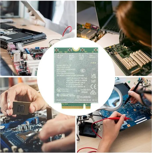 Alt view image 4 of 7 - L860-GL-16 4G LTE And WCDMA Compatible Networking Card With Form Factor For L13 P14S P16 T14 T16 PC Use Laptop Desktop Tablets