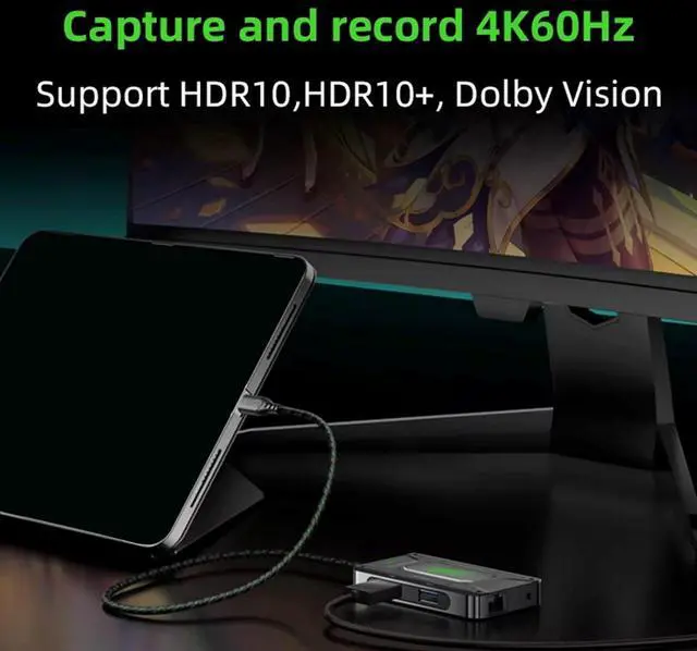 Alt view image 6 of 7 - Type C Docking Station with 1000Mbps Ethernet Transmission USB C PD100W PD3.0 for DS7 Earphones Adapter